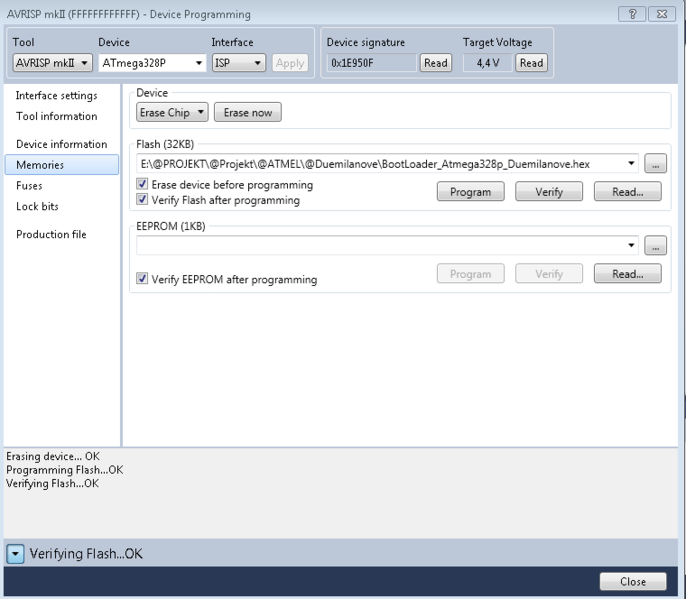 File:Avr sdudio 6 fuse bits bootloader flash.PNG